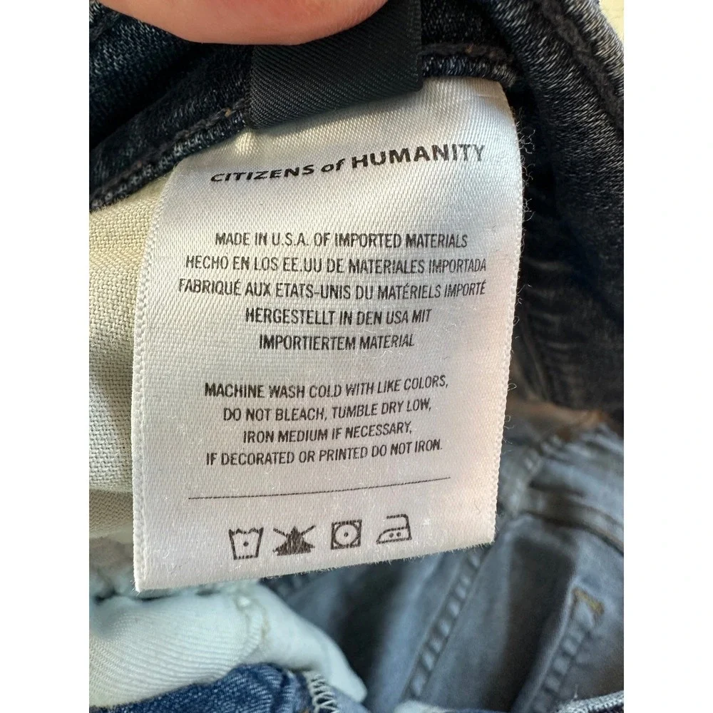 Citizens of Humanity The London Jeans Mens 33 Blue Slim Fit Distressed 6170-1414